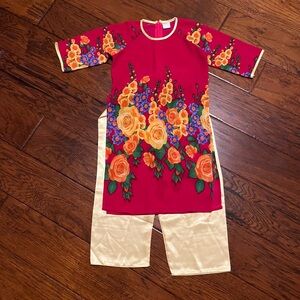 Kids Ao Dai with pant size 5